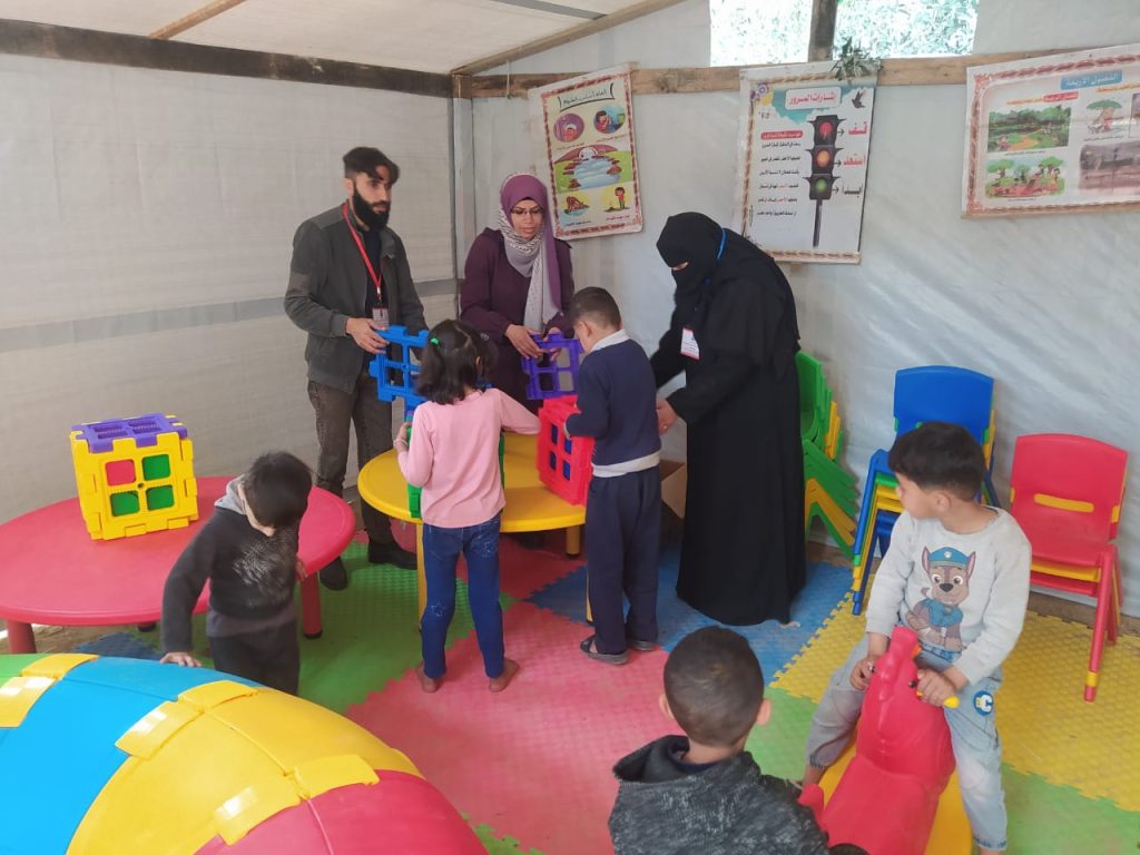 تجهيز مقر مركز اليوسف للإشراف والمتابعة في النقطة التعليمية