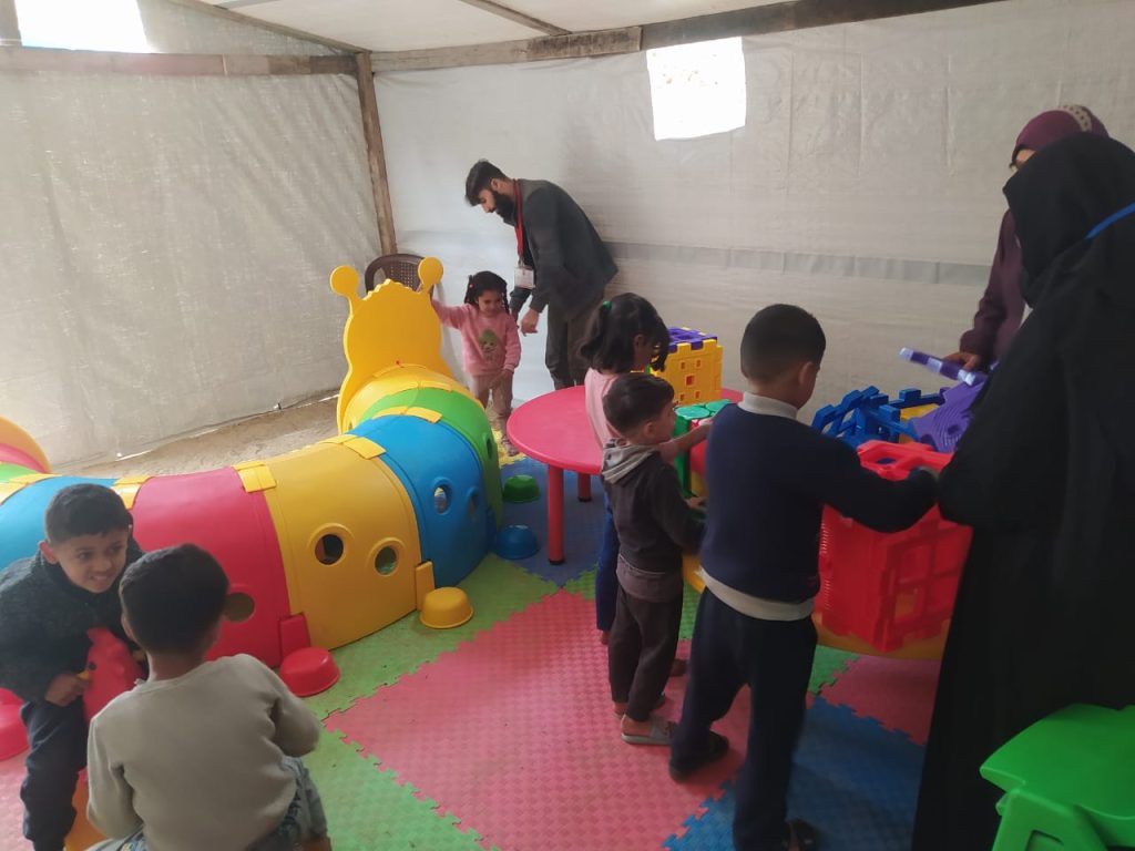 تجهيز مقر مركز اليوسف للإشراف والمتابعة في النقطة التعليمية